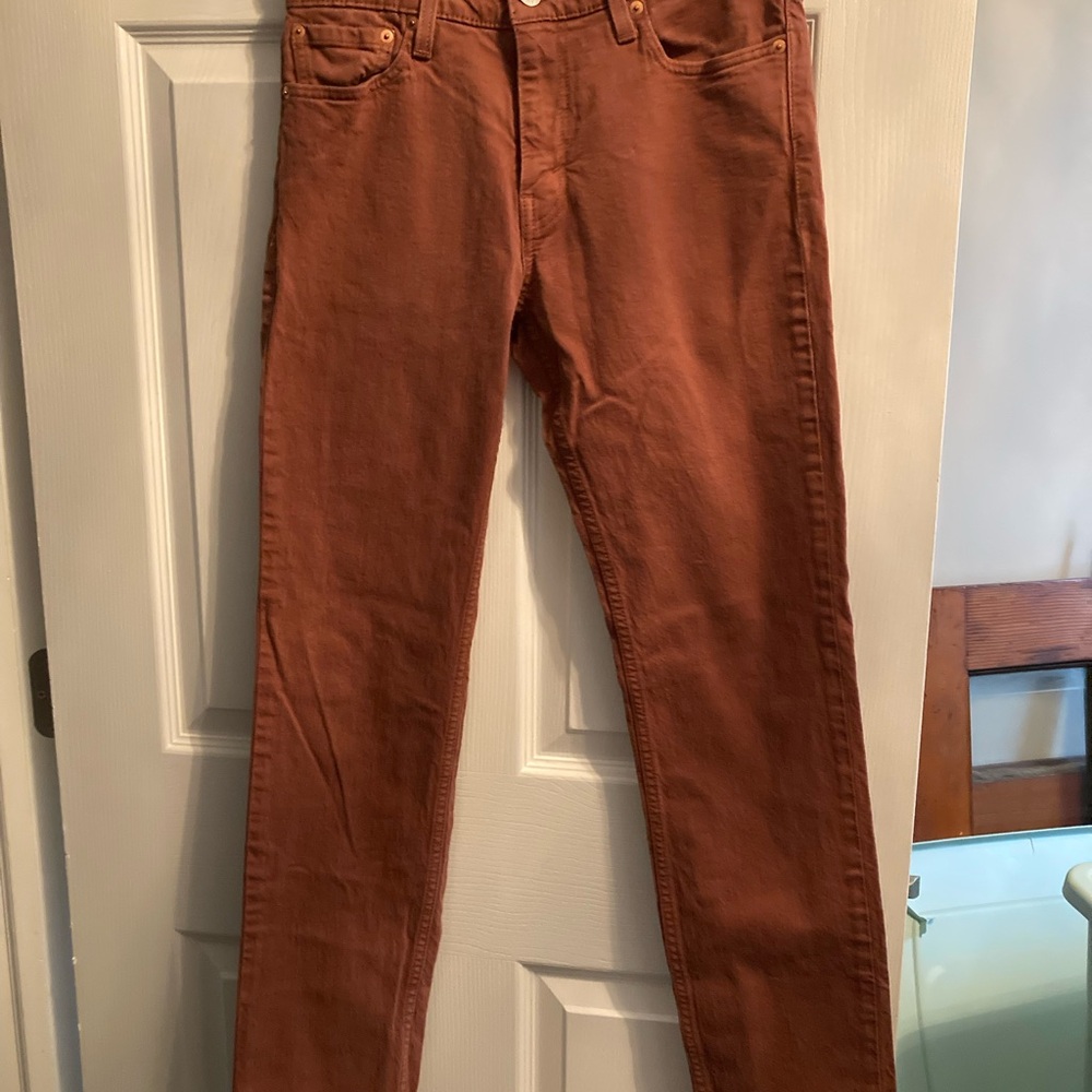 Levi's Brown Straight Leg Jeans men’s cooper color waist 30 length 32